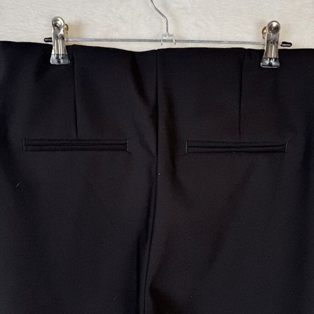 Rachel Zoe Black Dress Pants Front and Back Seam Ponte‎ Hidden Zipper Size 6 - Picture 4 of 11
